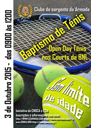3-10-2015 - Open day escola de ténis do CSA